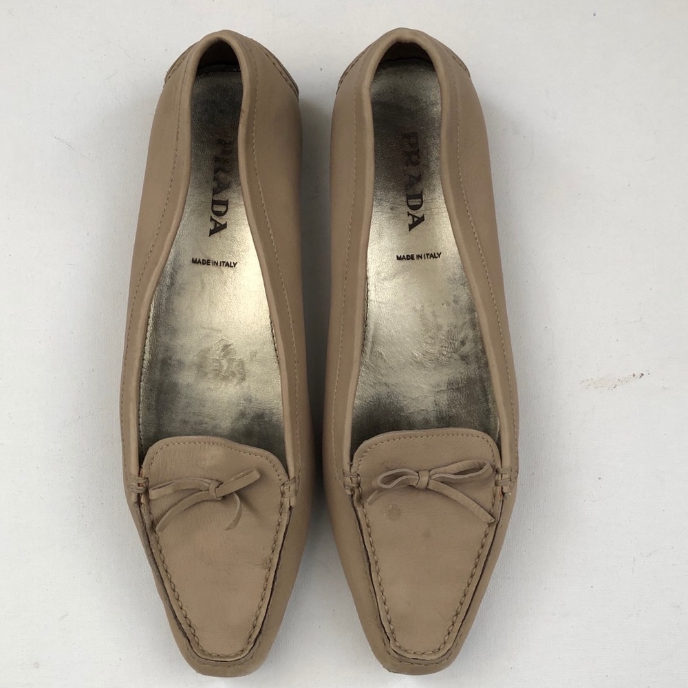 PRADA Leather Loafers